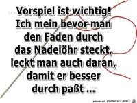 Vorspiel ist wichtig