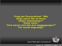 Fragt der Personalchef