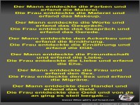 Der Mann entdeckte die Farben und erfand die Malerei