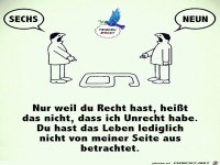nur weil du recht hast