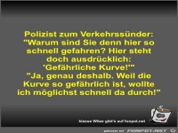 Polizist zum Verkehrssünder