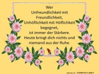 Wer Unfreundlichkeit