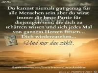 Du kannst niemals gut genug fuer alle Menschen sein