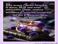 Die besten Geschenke dieser Welt sind keine Materiellen Ding