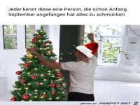 Manche dekorieren eben früher