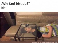 Sehr faul