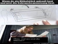 Anleitung lesen nach M�belkauf