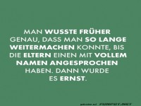 Erinnerung an Kindheitswarnungen