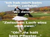 Golfschmerz an unerwarteter Stelle!