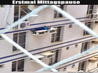 Na, wo macht der Hausmeister Siesta?