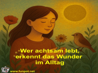 Wer achtsam lebt, erkennt das Wunder im Alltag