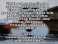 Mutige Ehrlichkeit auf dem Parkplatz