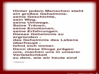 Hinter jedem Menschen steht ein grosses