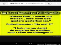 Polizei vs Esel