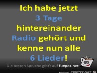 Lieder im Radio