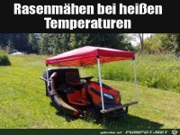 Schattiger Rasenm�her