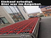 Bier im Angebot: Groeinkauf erledigt