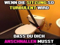 Anschnallpflicht auf der Toilette