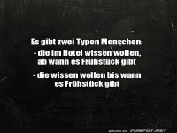 Zwei Typen von Menschen