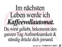 Ich werde ein Kaffeeautomat