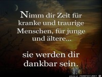 nimm dir Zeit fuer kranke und....