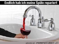 Meine reparierte Spüle