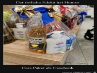 der �rtliche Edeka hat Humor