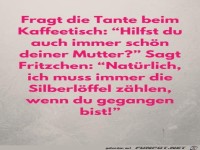 Beim Kaffeetisch