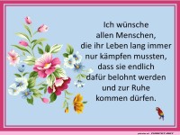 Ich w�nsche allen Menschen Ruhe