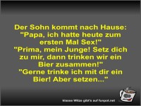 Der Sohn kommt nach Hause