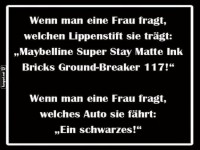 Lippenstift vs. Auto: Das Dilemma!