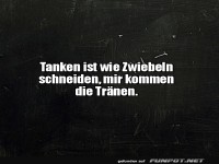 Trnen beim Tanken und Zwiebelschneiden