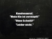 Wenn das Klo den Tag ruiniert!