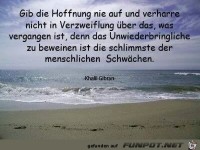 gib die hoffnung nie auf