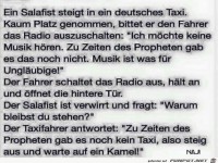 Salafist im Taxi