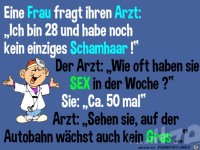 Frau fragt ihren Arzt