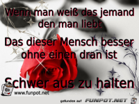 Wenn man weiss das jemand den man liebt 