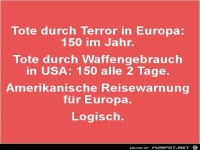 Tote durch Terror in Europa.......