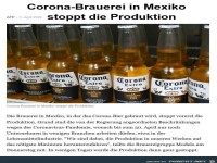 Coronaproduktion wird endlich gestoppt