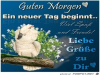 Guten Morgen ein neuer Tag beginnt