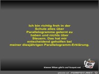 Ich bin richtig froh in der Schule alles ber...