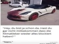 Auto und Klimaprotest