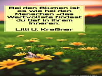 Bei Blumen ist es