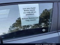 Der ehrliche Parkplatz-Warner