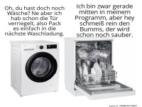 Wenn Waschmaschine und Sp�ler plaudern