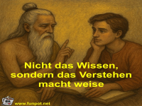 Nicht das Wissen, sondern das Verstehen macht weise