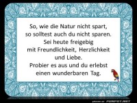So wie die Natur