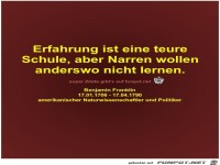 Erfahrung ist eine teure
Schule