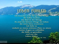 Leben f�hlen