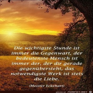 herz-Bild: Die wichtigste Stunde ist immer die Gegenwart